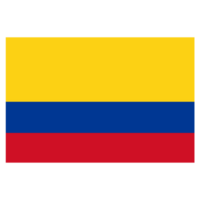 Colombia bandera aislado en un transparente antecedentes png