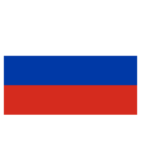 Russland Flagge isoliert auf ein transparent Hintergrund png