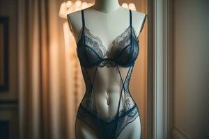 Sensual lingerie on a mannequin. ai generative photo