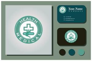 diseño de logotipo de salud médica vector