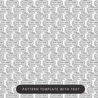 Background pattern design with text vector