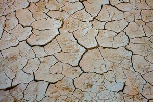 seco agrietado tierra antecedentes. global calentamiento y clima cambio concepto. foto