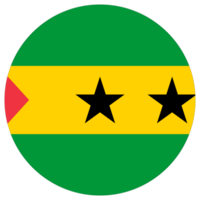 Flag of Sao Tome and Principe circle shape, round shape flag png