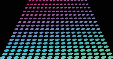 Halftone pink, purple, green, blue gradient isolated on black background vector