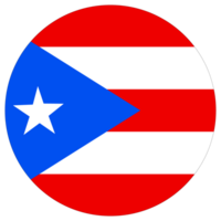 puerto rico Flagge Kreis Form. Flagge von puerto rico runden gestalten png