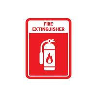 fire extinguisher sign vector design.