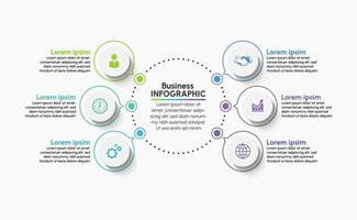 Presentation business infographic template vector