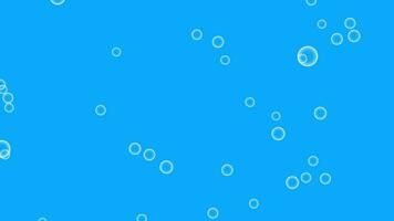 Slow rhythmic bubble animation, alpha channel transparent background video