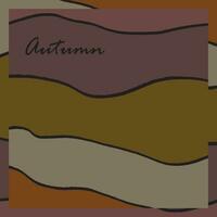 Background design with autumn theme vector