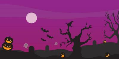 Background vector design with halloween theme