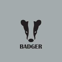 badger logo design vector