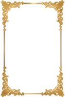 Luxury Gold Frame Border Ai Generative png