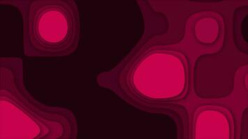 Magenta red color moving 3d depth paper cut background video