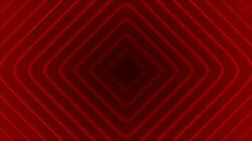 Red color square repeating pattern simple background video