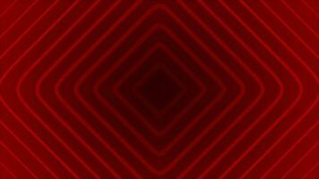 Red color square repeating pattern simple background video