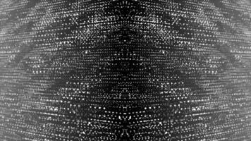 White color abstract futuristic cyberspace technology background. Sci-fi particles background video