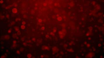 Elegant red color moving particles background video