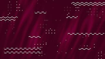 magenta röd Färg bakgrund med rörelse grafik abstrakt former video