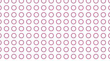 Simple and elegant background with moving magenta red circles video