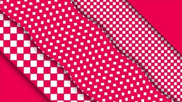 Moving Magenta red color diagonal strip with rhombus shape patterns background video