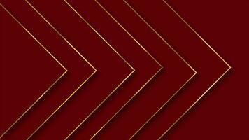 Abstract triangle shapes with golden stripes, golden lines Luxury background video