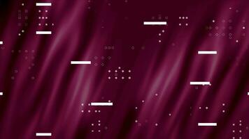 magenta red color background with motion graphics abstract shapes video
