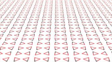 Red color simple and elegant triangular pattern background video
