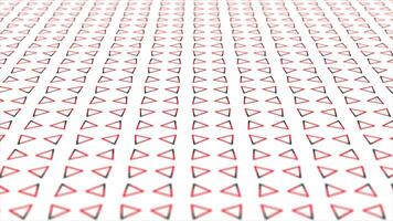 Red color simple and elegant triangular pattern background video