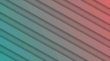 3d depth diagonal lines background, orange and blue gradient background video