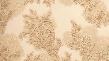 Fabric Texture Background Vintage Beige AI Generative photo