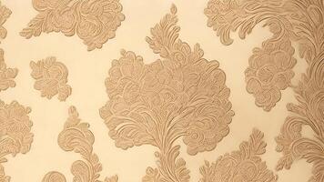 Fabric Texture Background Vintage Beige AI Generative photo