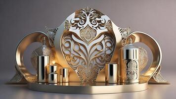 Modern Lighting at Indoor Podium photo