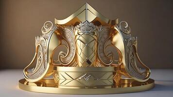 Modern Lighting at Indoor Podium photo