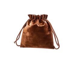 Brown bag isolated on transparent background, created with generative AI png