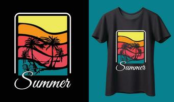 retro Clásico California puesta de sol insignias en negro antecedentes gráficos para camisetas y otro impresión producción. vector ilustración para diseño. al estilo de los 70 concepto