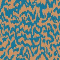 Seamless animal pattern with zigzag stripes in beige and blue colors. Wavy retro print drawing with pencil vector