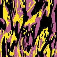 Abstract seamless pattern with hand drawn scribbles. Colorful stains painted with chalk. Yellow, purple and black scrawl vector