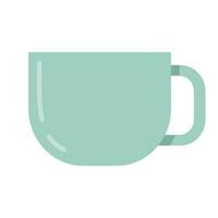Simple cup in flat style. Objects Are Repainted. vector