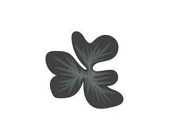 Black Wildflower vector drawing line art icon graphics coloring page for kids free download