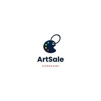 art store logo design on isolated background vector