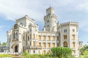 hluboka nad vltavou - checo república, uno de el más hermosa castillos en Europa foto