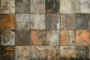 Rusty patchwork. Generate Ai photo