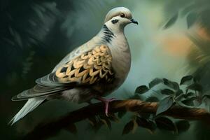 Turtle dove. Generate Ai photo