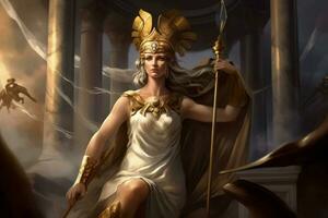 Athena wise god. Generate Ai photo