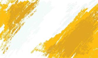 yellow and white grunge paint background vector