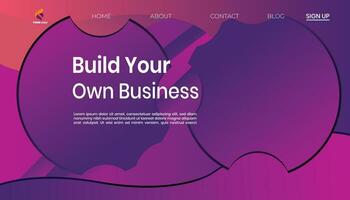 Build Your Own Business design Vector