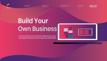 Build Your Own Business design Vector