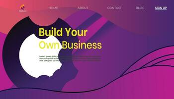 Build Your Own Business design Vector