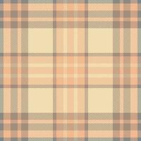 Plaid check pattern. Seamless fabric texture. Tartan textile print. vector