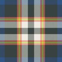 Plaid check pattern. Seamless fabric texture. Tartan textile print. vector